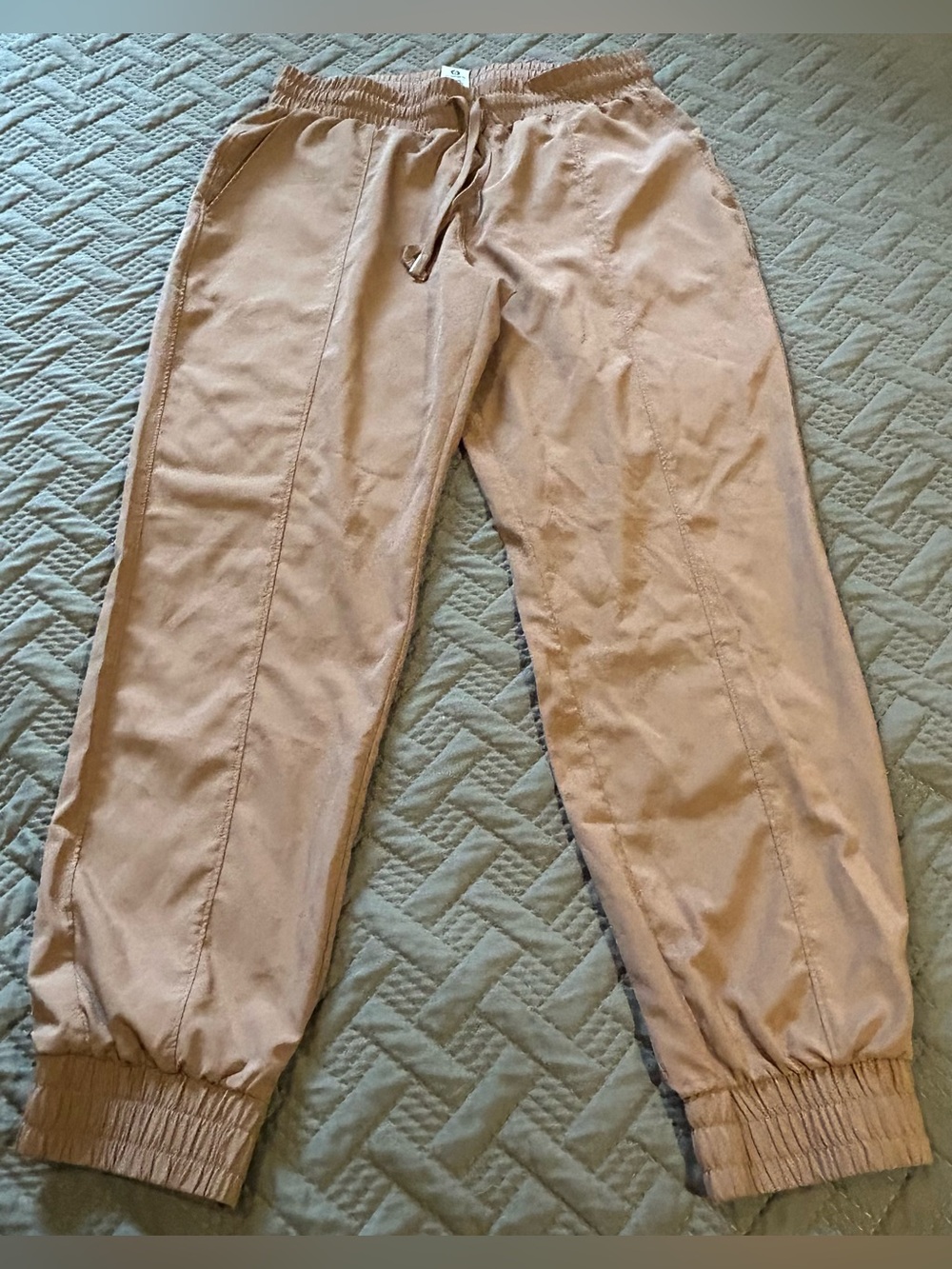 Mono b Light brown Jogger Pants - Elastic Waist & Cuffs Size M